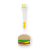 Loulou Lollipop Silicone Teether Gem Set ~ Burger