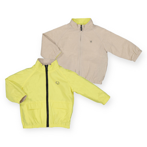 Mayoral Baby Boy Reversible Windbreaker ~ Lemon/Khaki