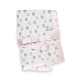 Little Giraffe Luxe Dot Blanket ~ Pink