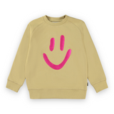 Molo Mike Smiley Sweatshirt & Alw Shorts Set ~ Cardboard/Pink