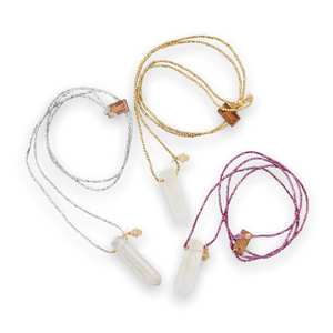 Atsuyo et Akiko Hamsa Crystal Necklace