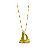 Gunner & Lux Gold Sail Boat Necklace