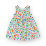 Mayoral Baby Girl Printed Dress w/ Bloomer ~ Under the Sea/Aqua