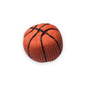 Estella Knit Baby Rattle ~ Basketball