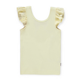 Molo Ranja Flutter Sleeve Ribbed Tank ~ Vanilla