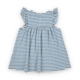 Bobo Choses Baby Ruffle Sailboat Dress ~ Blue Stripes
