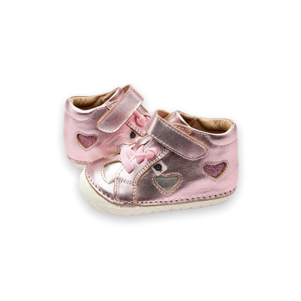 Old Soles Baby Pave Love-ly Hearts Sneaker ~ Pink Frost