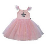 Petite Hailey Frill Tutu Dress ~ Pink
