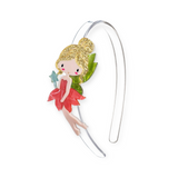Lilies & Roses Pearlized Coral Fairy Headband
