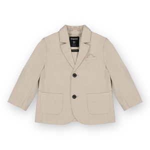 Mayoral Baby Boy Linen Blazer ~ Beige
