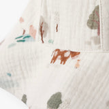 Elegant Baby Muslin Sun Hat ~ On The Farm