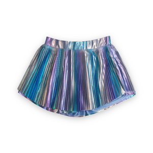 MIA New York Metallic Pleated Skort 7-12 ~ Blue Ombre