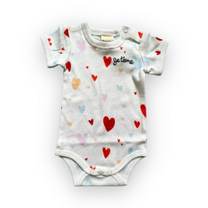 Estella Printed Onesie ~ Hearts