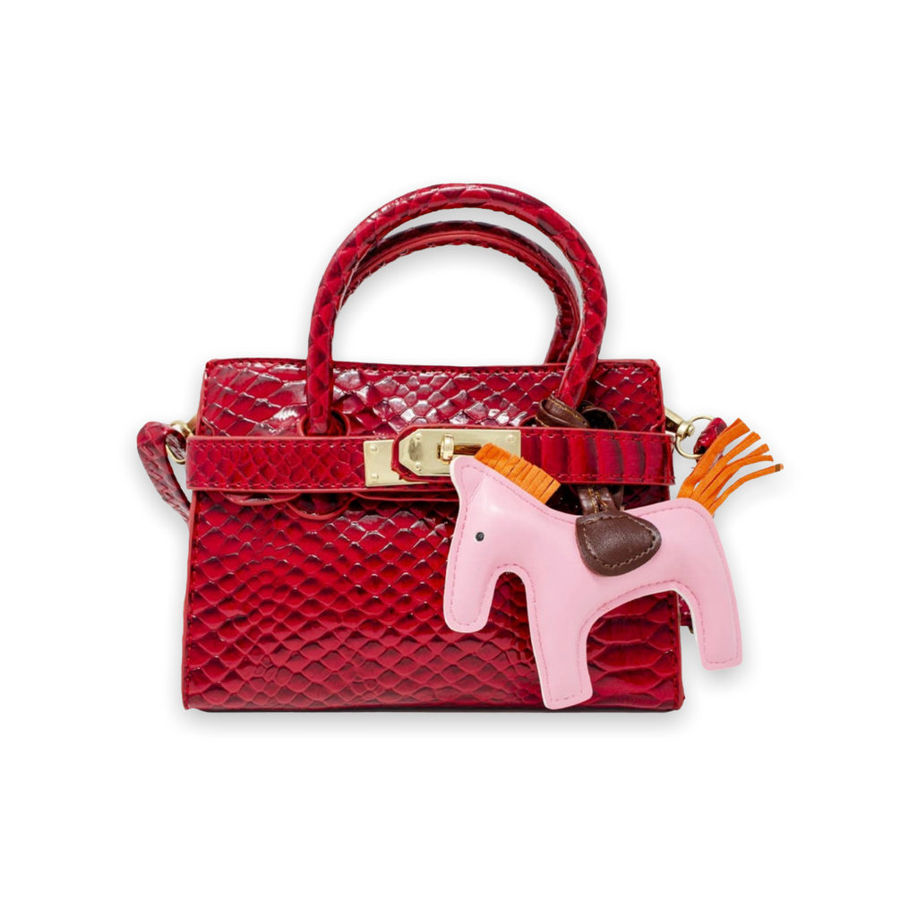 Tiny Treats Patent Crocodile Pony Handbag