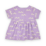 Bobo Choses Baby Printed Gauze Dress ~ Waves/Lilac