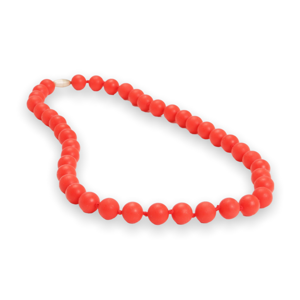 Chewbeads Jane Teething Necklace ~ Cherry Red