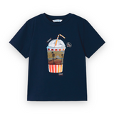 Mayoral Boys Lenticular Slushie Tee Shirt ~ Navy