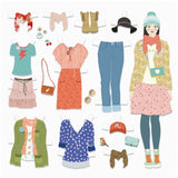 Djeco Paper Fashion Dressing Room Paper Dolls