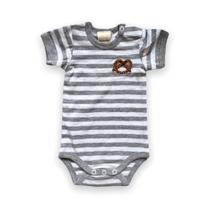 Estella Striped Pretzel Onesie