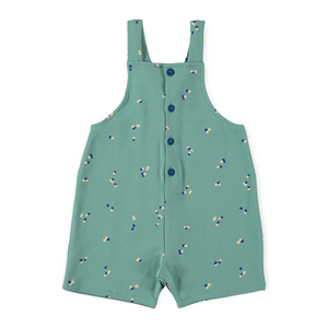Babyclic Dots Short Overalls ~ Green