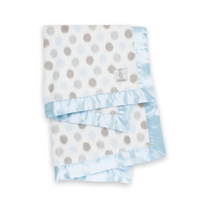 Little Giraffe Luxe Dot Blanket ~ Blue