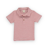 Me & Henry Baby Halyard Polo ~ Red Stripe