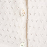 Elegant Baby Knit Ruffle Cardigan & Hat Set ~ Cream