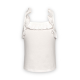 Baby Sara Ruffle Tank Top ~ White