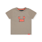 Babyface Baby Graphic T-Shirt ~ Crab/Taupe