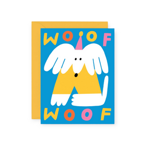 Wrap Woof Woof Dog Birthday Card