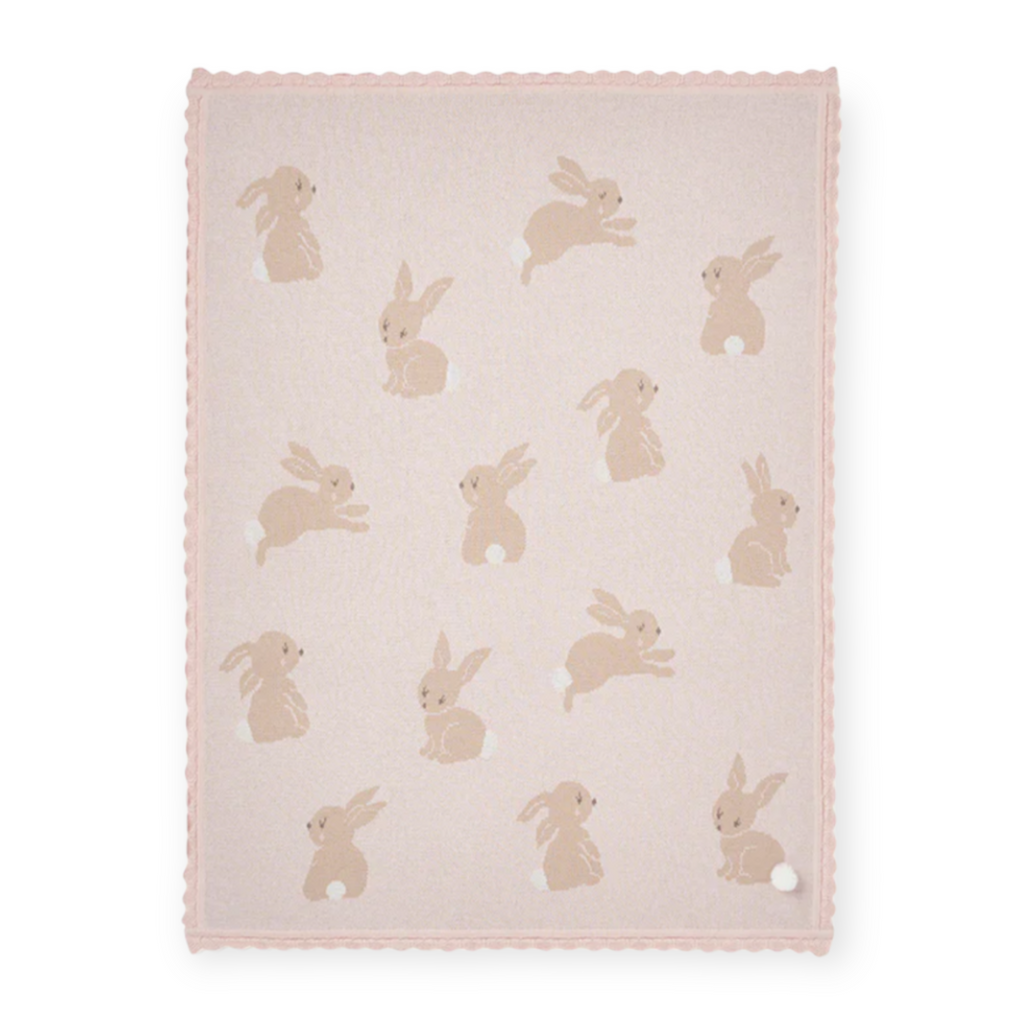 Elegant Baby Knit Baby Blanket ~ Bunny