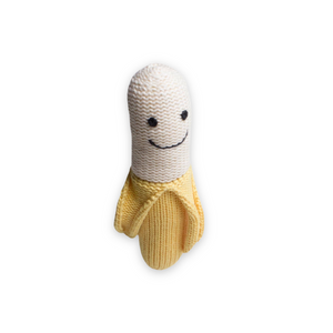 Estella Knit Baby Rattle ~ Banana