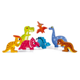 Janod Chunky Wooden Puzzle ~ Dinosaurs