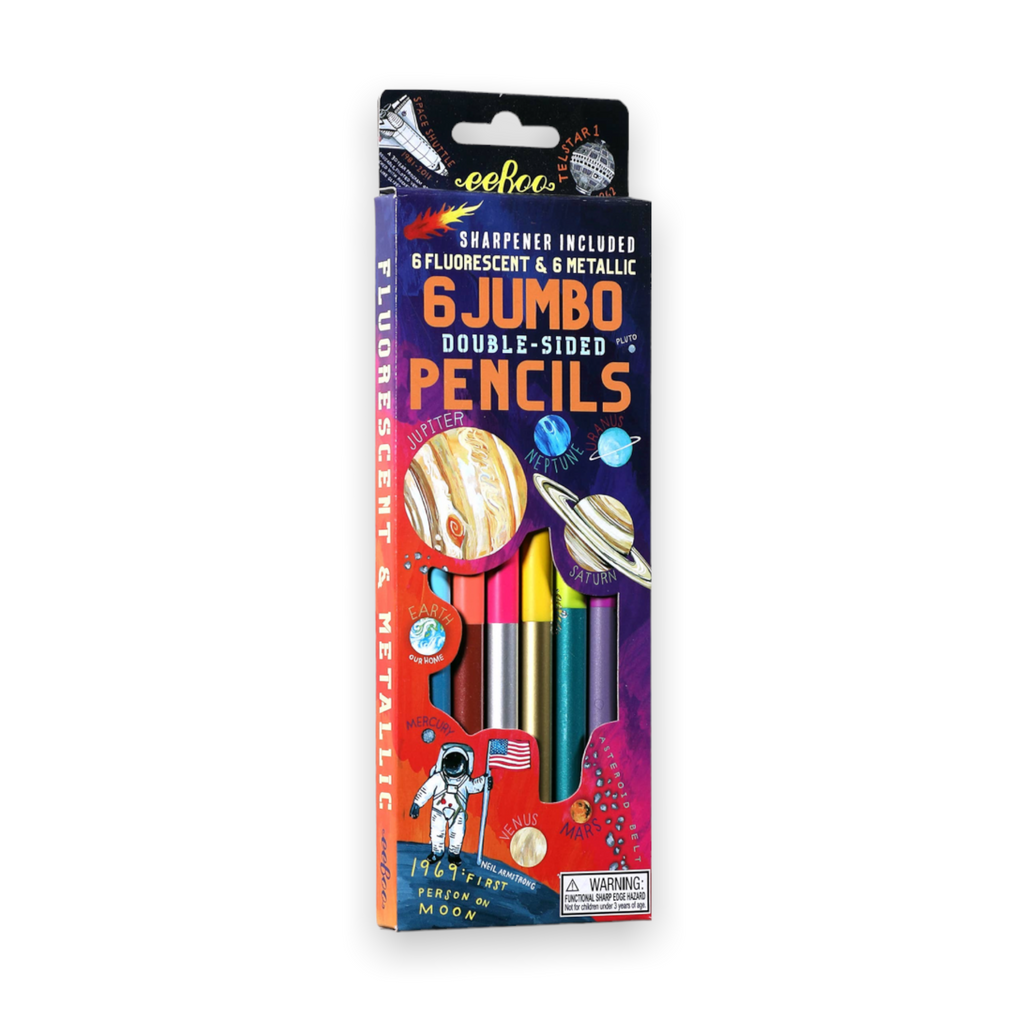 eeBoo Solar System Jumbo Double-Sided Colored Pencils