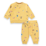 Molo Baby Girl Dicte Sweatshirt and Sona Sweatpants 2pc Set ~ Mini Birds