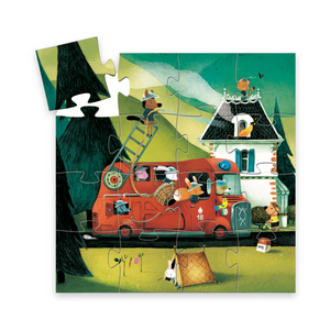Djeco Fire Truck Silhouette Puzzle