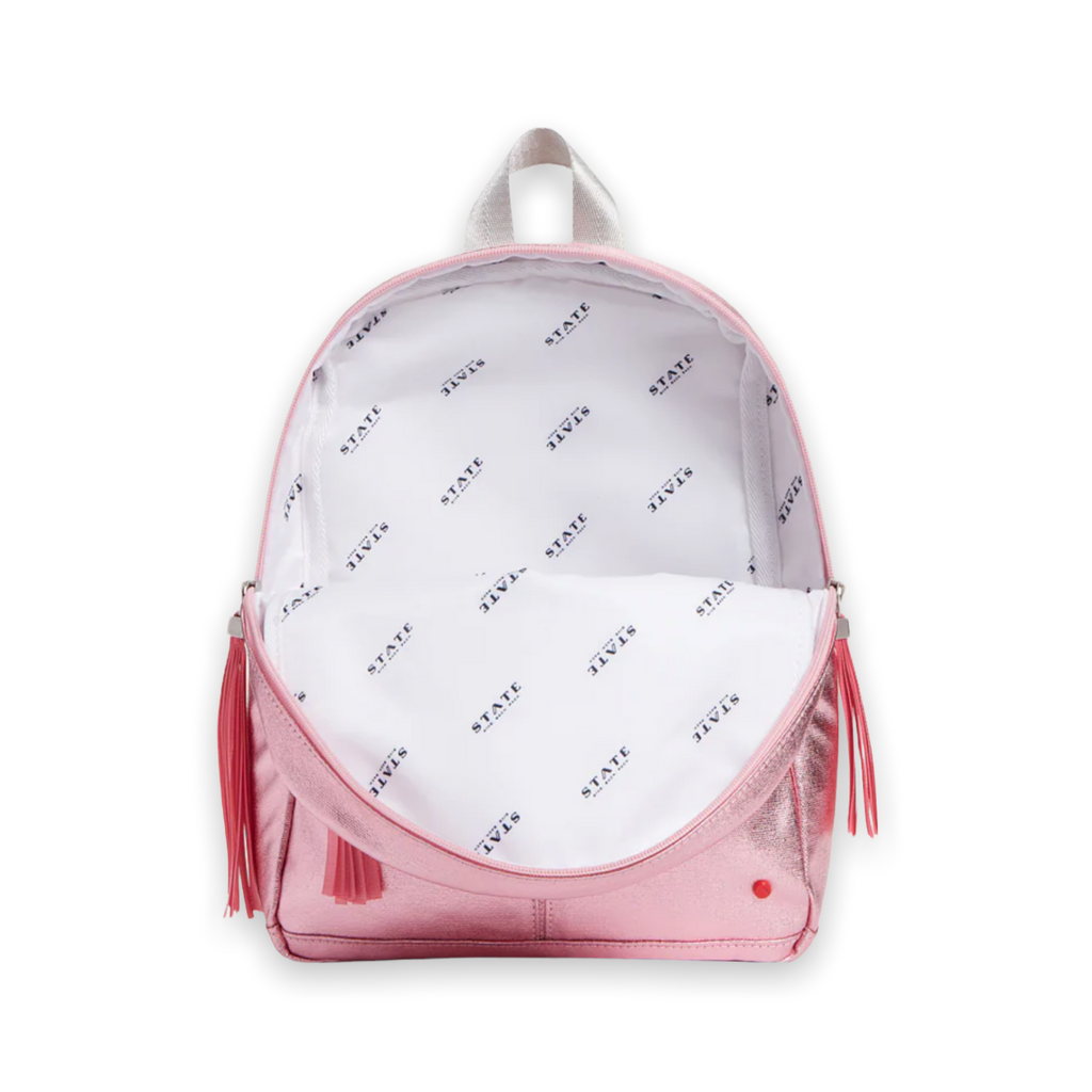 State Bags Mini Kane Travel Backpack ~ Metallic Pink