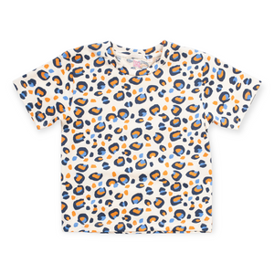 Munster Kids High Tide Tee & Beach Shorts Set 7-12 ~ Dusk Leopard