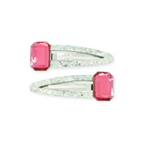 Milk x Soda Dia Gemstone Hair Clip Duo