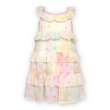 Baby Sara Chiffon Ruffle Tiered Dress ~ Pastel Tie Dye