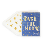 The First Snow Over the Moon for You Baby Card