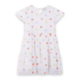 Stella McCartney Girls Floral Embroidered Tulle Dress ~ White