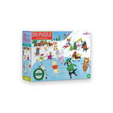 eeBoo Skating Dogs 20pc Puzzle