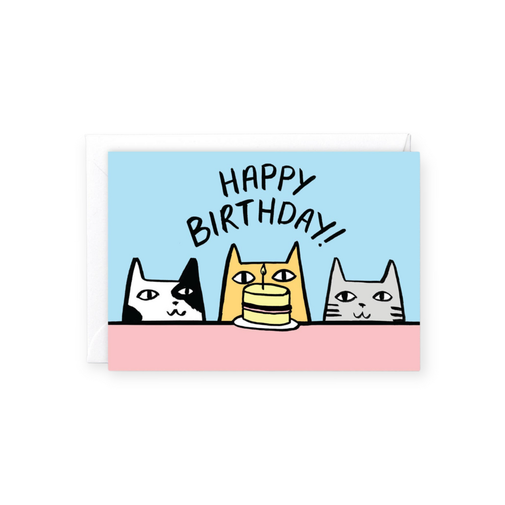 Wrap Happy Birthday Cats Birthday Card