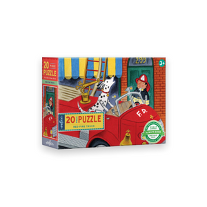 eeBoo Red Fire Truck 20pc Puzzle