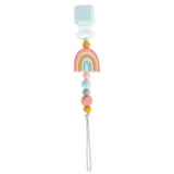 Loulou Lollipop Darling Pacifier Clip ~ Rainbow