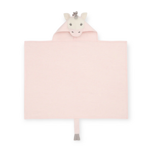 Elegant Baby Hooded Bath Wrap ~ Pink Unicorn