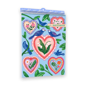 eeboo Hearts and Birds Sketchbook
