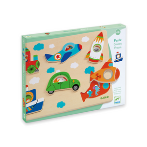 Djeco Vroum Wooden Puzzle