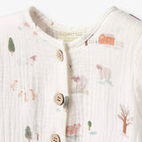Elegant Baby Printed Muslin s/s Romper ~ On The Farm